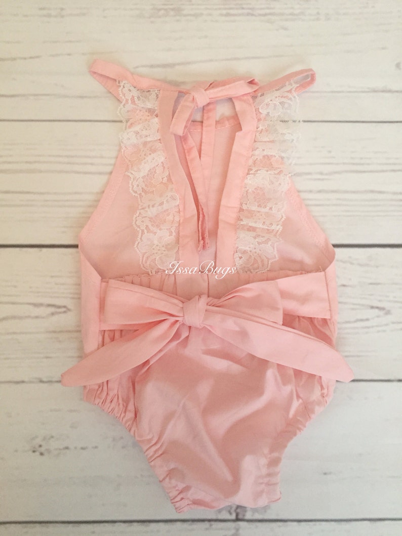 Hampton Romper - Baby Pink