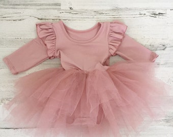 Baby girls tutu dress-Thanksgiving outfit-cake smash outfit-vintage pink tutu-baby girl dress-holiday baby tutu outfit-baby girl clothes