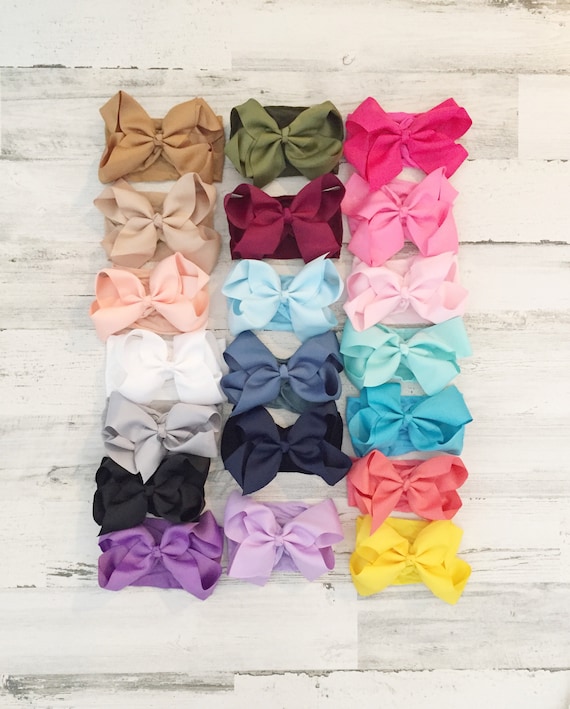Big bow baby nylon headband-baby headband gift-baby girl big bow headband