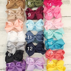 Babyhaarband met grote strik van nylon - babyhaarband cadeau - haarband met grote strik voor baby meisjes afbeelding 3