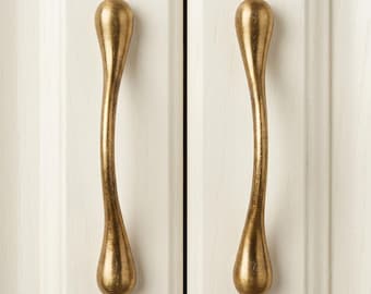 Vintage Wave Cabinet Pull Handle Curved Drawer Pulls Dresser Handle Kitchen Cabinet Hardware Furniture Door Pull Wardrobe Cupboard Knob