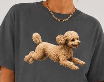 Poodle mom gift, dog lover tee, comfort colors t-shirt