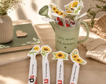 Duplo Wrapper Abschied Kollegin Sonnenblume | PDF till Ausdrucken | Geschenk Kollegin | Schokoladenhülle | DIY Abschied