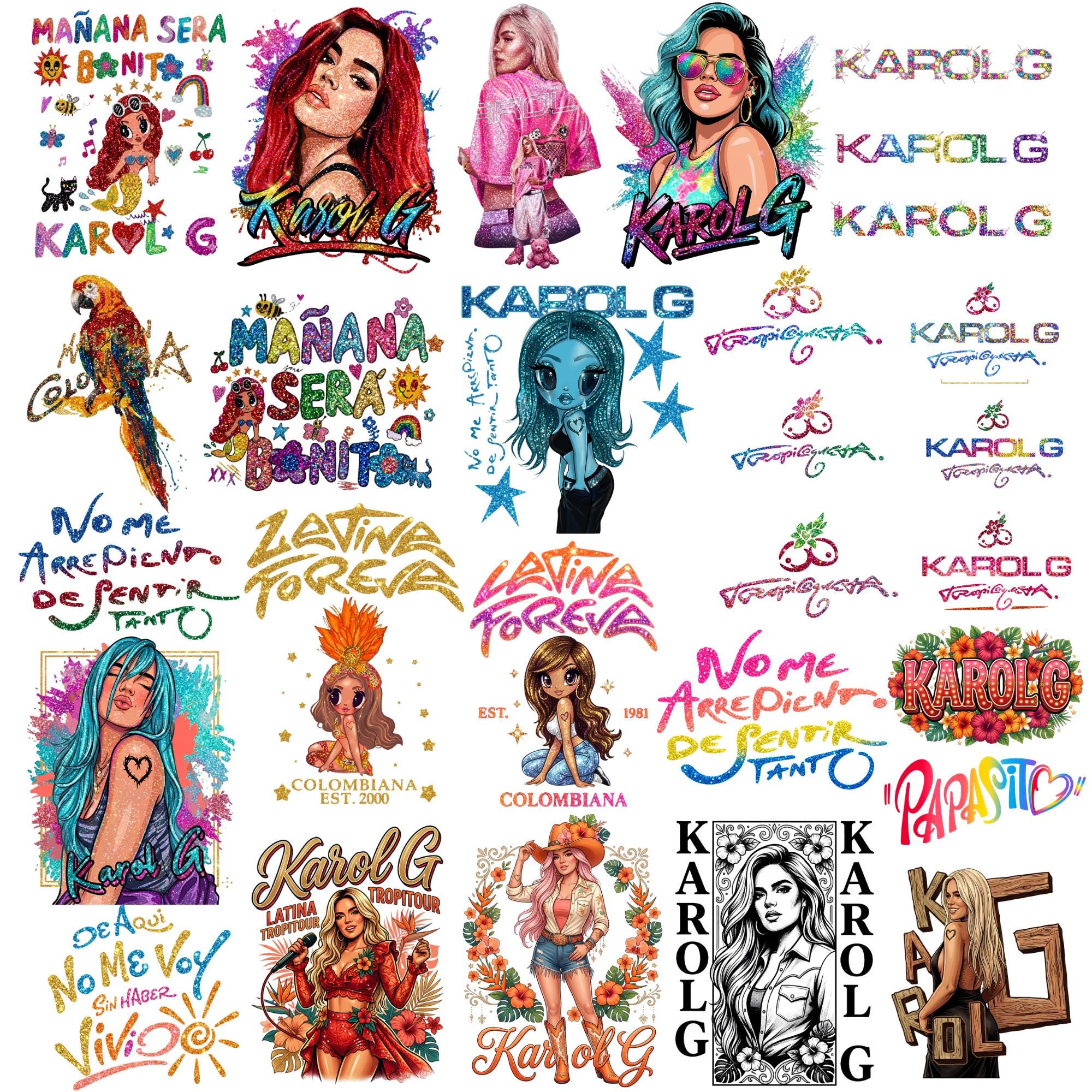 Karol G Drawing - Etsy