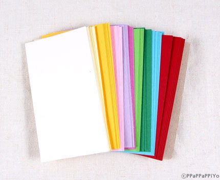 Color Paper Business Cards 55 Paper Cl01 Blank Etsy