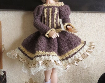 Winterkleid für Minifee oder andere 1/4 bjd