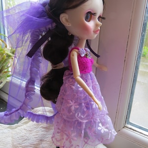 Dress, Bustle/cloak/headpiece For Tangkou, Pullip, Blythe, J-Doll
