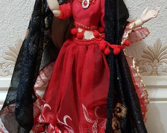 SARI ART OUTFIT für Momoni, Minifee, Ellowyne, Lillycat Millie Choupie