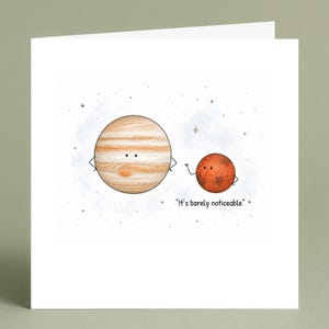 Cartão de aniversário engraçado para amigo | Cartão "Quase imperceptível" | Cartão de aniversário com humor para encontros | Cartão com piada de humor seco