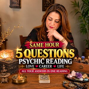 5 Questions Tarot Reading | Same Hour Psychic Answers | Detailed Love, Ex, Career & Money Reading | Ask Any 5 Questions