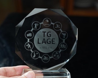 Personalized Crystal Photo Plaque | Custom Laser Engraved Keepsake | Memorial & Award Gift