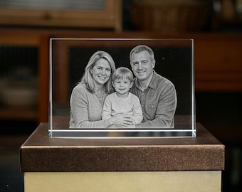 Personalized Crystal Photo Plaque | Custom Engraved Award & Keepsake Gift