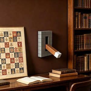 3D Illusion Lever Light Switch Cover, Optical Block Mosaic Wall Decor
