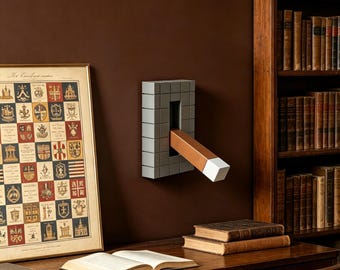 3D Illusion Lever Light Switch Cover, Creative Block Optical Illusion Switch Plate, Fun Modern Wall Switch Decor, Unique Home Decor Gift