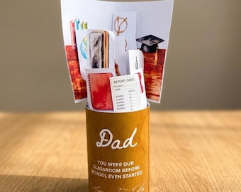 Fathers Day Gift for Teacher Dad Kit | Pringles Can Wrapper Candy Bar Wrappers Printable | Classroom Dad Gift from Kids