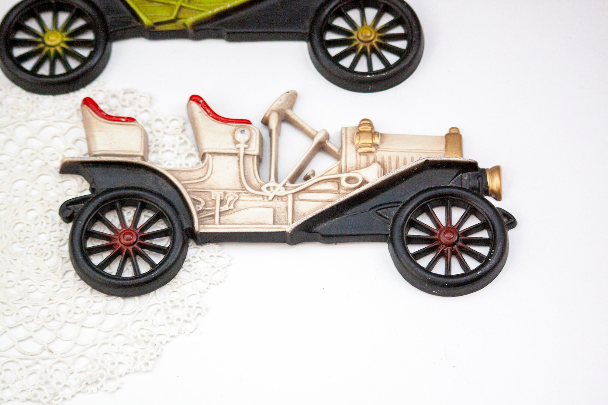 Vintage Midwest Antique Metal Wall Art 2 Cars | Etsy