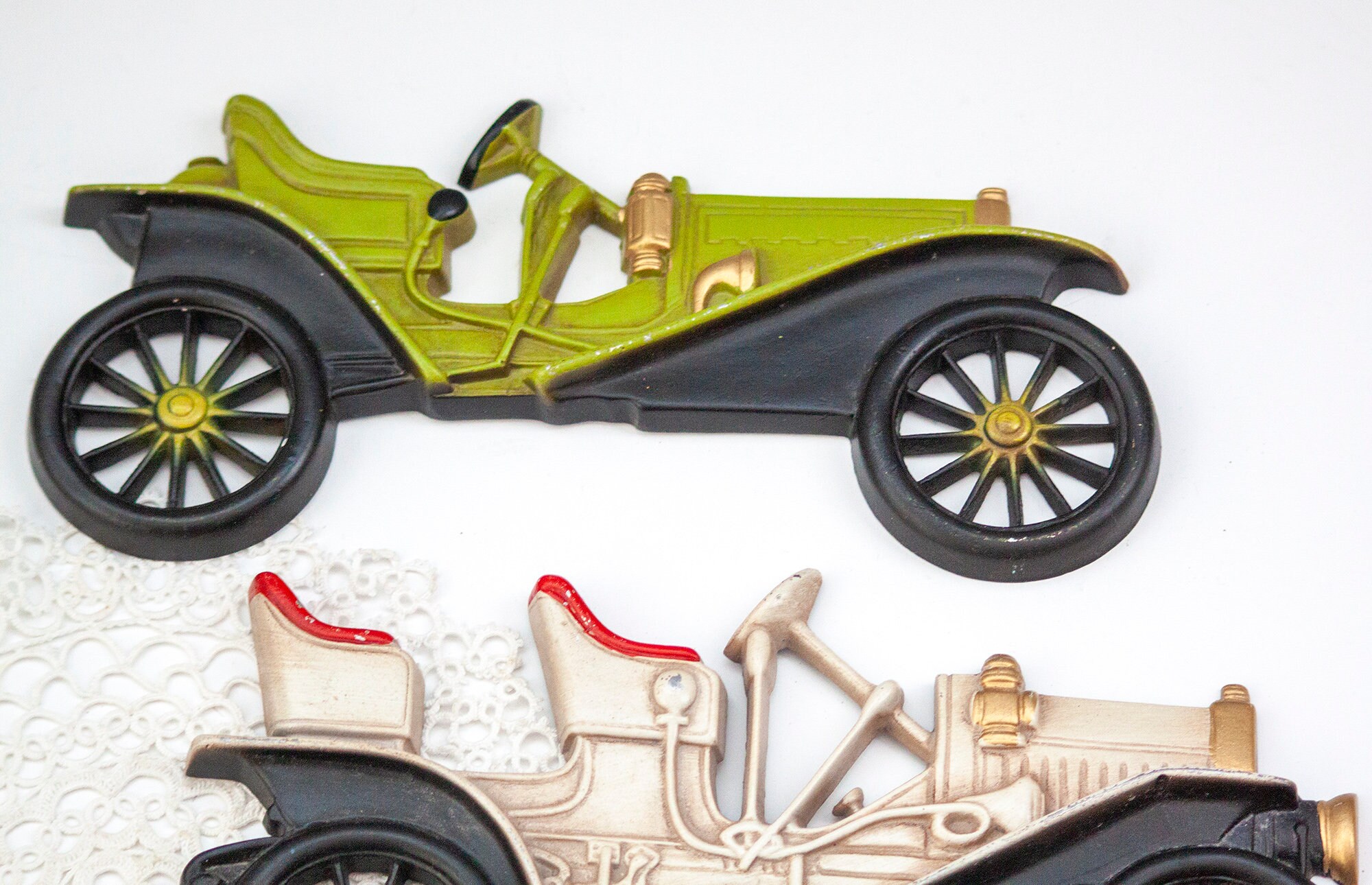 Vintage Midwest Antique Metal Wall Art 2 Cars | Etsy