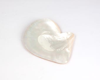 Vintage Mother of Pearl Shell Serving Dish for Caviar or Ocean Decor