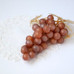 Vintage Plastic Rubber Grape Cluster Decor