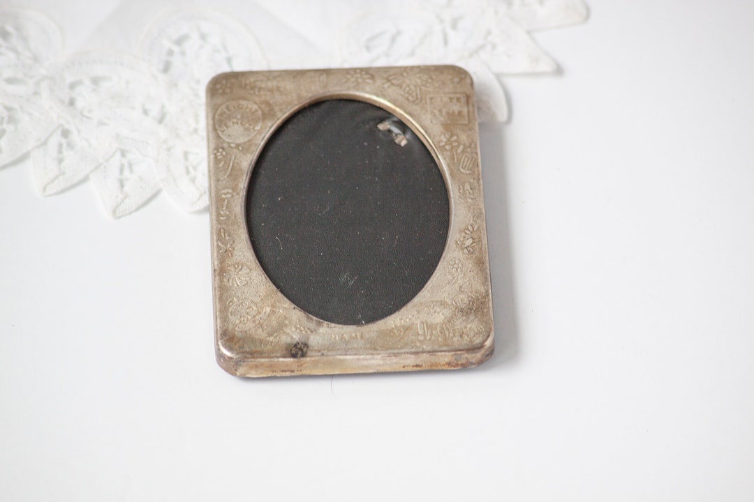 Vintage Empty Metal Frame Baby Icons New Baby Small Frame Made Etsy