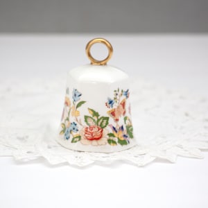 Aynsley Cottage Garden Bone China Bell - Made in England