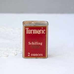 Vintage Schilling Spice Container Turmeric