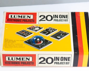 Vintage Lumen Electronic Projects 20-in-1 Kit, STEM Science Fair Toy