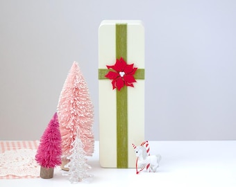 Curated Pink Christmas Decor Collection with Bottle Brush Trees, Holiday Tin and Mini Ornaments