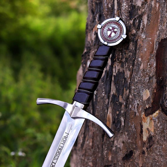 The Accolade Sword of Knights Templar Handmade Collectible Sword Wall Décor Medieval Swords Gift
