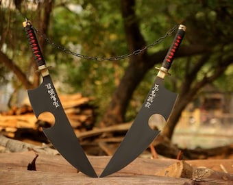 Japanese Samurai Sword Set | High Carbon Steel Full Tang Blades (Display Piece)