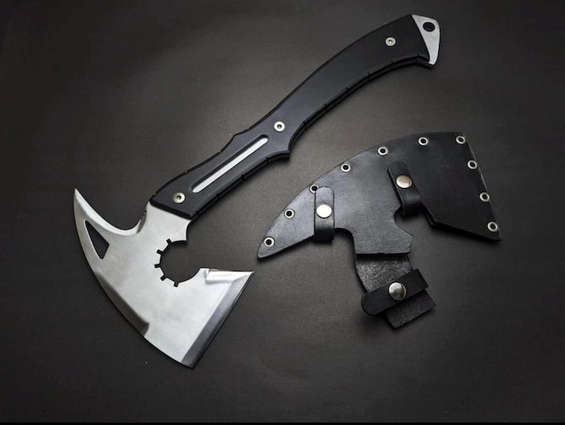 Resident Evil Leon Kennedy Axe Replica, Carbon Steel Hatchet, RE9 ...