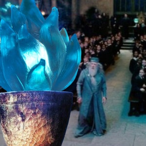 Goblet of fire Blue flame led light bulb