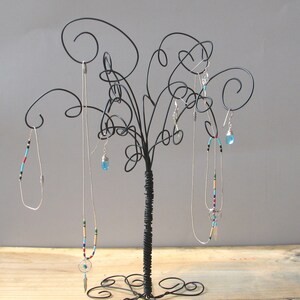 2 Wire Jewelry Tree Stands , Earring, Rings,Bracelets, Organizer, Display Bild 4