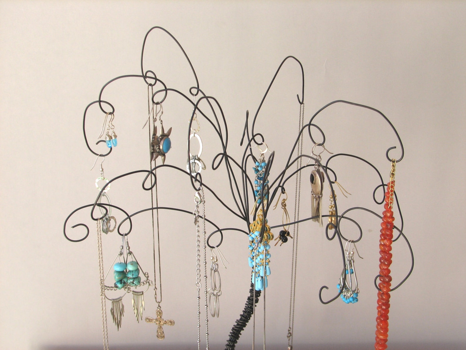 Jewelry Holder Earring Organizer Jewelry Wire Jewelry Tree Etsy