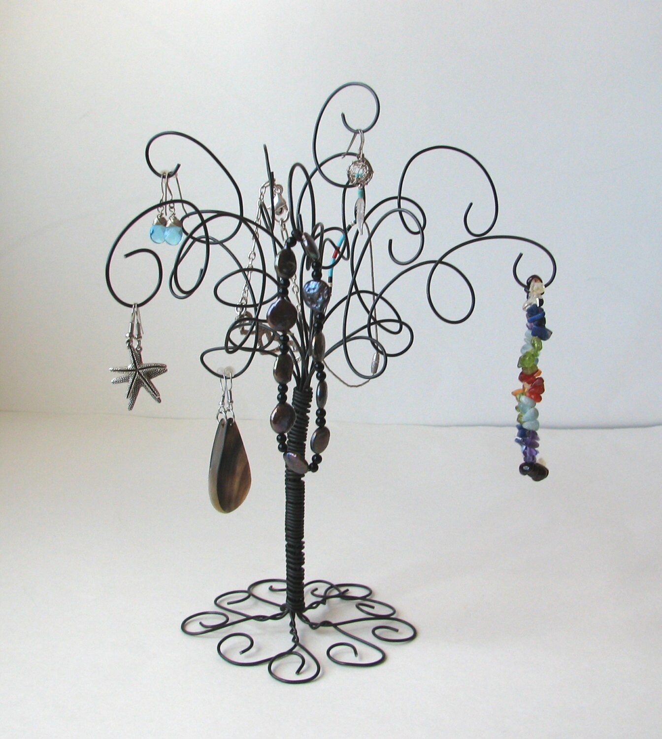 Jewelry Holder Earring Organizer Jewelry Wire Jewelry Organizer, Tree ...