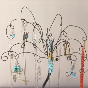 2 Wire Jewelry Tree Stands , Earring, Rings,Bracelets, Organizer, Display Bild 5