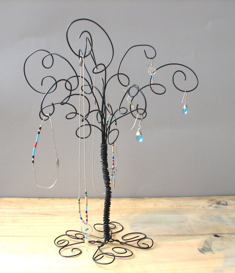 2 Wire Jewelry Tree Stands , Earring, Rings,Bracelets, Organizer, Display Bild 3