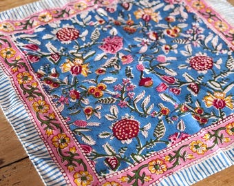 Pañuelo/bandana/bufanda estampado a mano