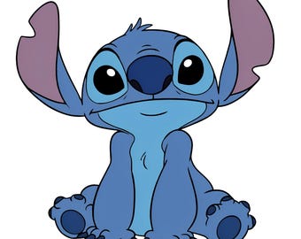 Diseño PNG de Stitch, imágenes prediseñadas de dibujos animados, archivos de corte para Cricut y Silhouette, manualidades para camisetas, descarga digital.