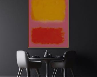 Dipinto Color Field ispirato a Mark Rothko – Espressionismo astratto, pronto per essere appeso.