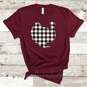 Buffalo Plaid Burgundy Turkey Shirt