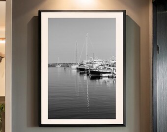 Southwest Harbor Maine Sailboats Photography Print, Coastal Decor, Nautical Wall Art