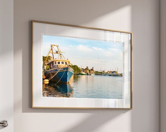 Menemsha Harbor Art Print: Martha's Vineyard Fishing Boat Photography