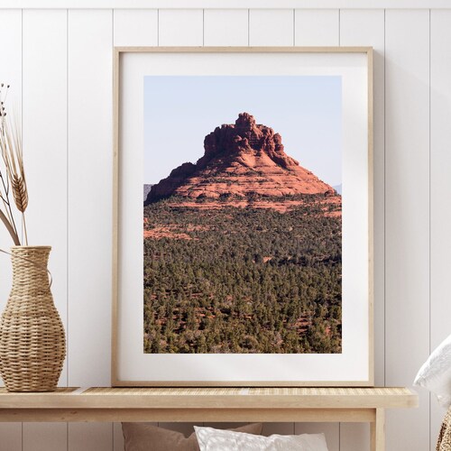 Sedona Arizona Wall Art Watercolor Print Landscape Painting Etsy