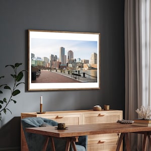 Large Seaport Fan Pier Photo - Boston Photography Print - Urban Cityscape Wall Art