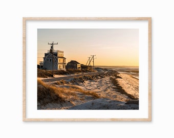 Cape Cod Photography Print - Earth Tones Beach Wall Art - Chapin Beach Road Dennis Massachusetts - Beach Sunset Picture