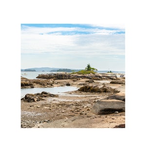 Square Stonington Maine Prints - Gallery Wall Set of 9 Maine Pictures - 5x5 Deer Isle Maine Photography Prints