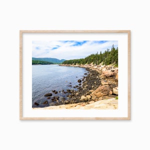 Rocky Maine Coastline Wall Art Photo - Nature Photography Print - Otter Cove Acadia National Park - Ocean Landscape Picture