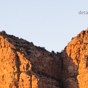Sedona Canvas Desert Landscape Photography Wall Art Courthouse Butte Canvas Wall Decor Arizona Sunset Wall Art for Living Room image 2