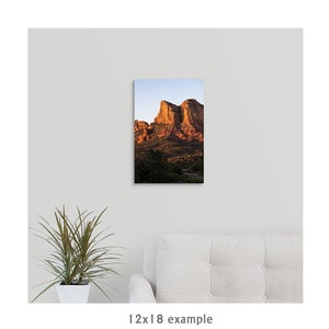 Sedona Canvas Desert Landscape Photography Wall Art Courthouse Butte Canvas Wall Decor Arizona Sunset Wall Art for Living Room image 6